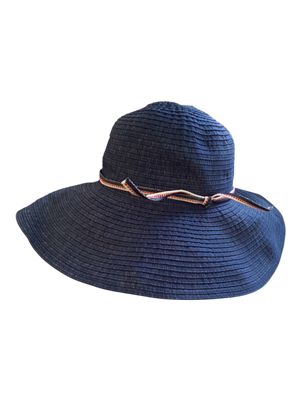 Peter Grimm JANET Navy Wide Brim Sun Hat Travel Vacay Beach